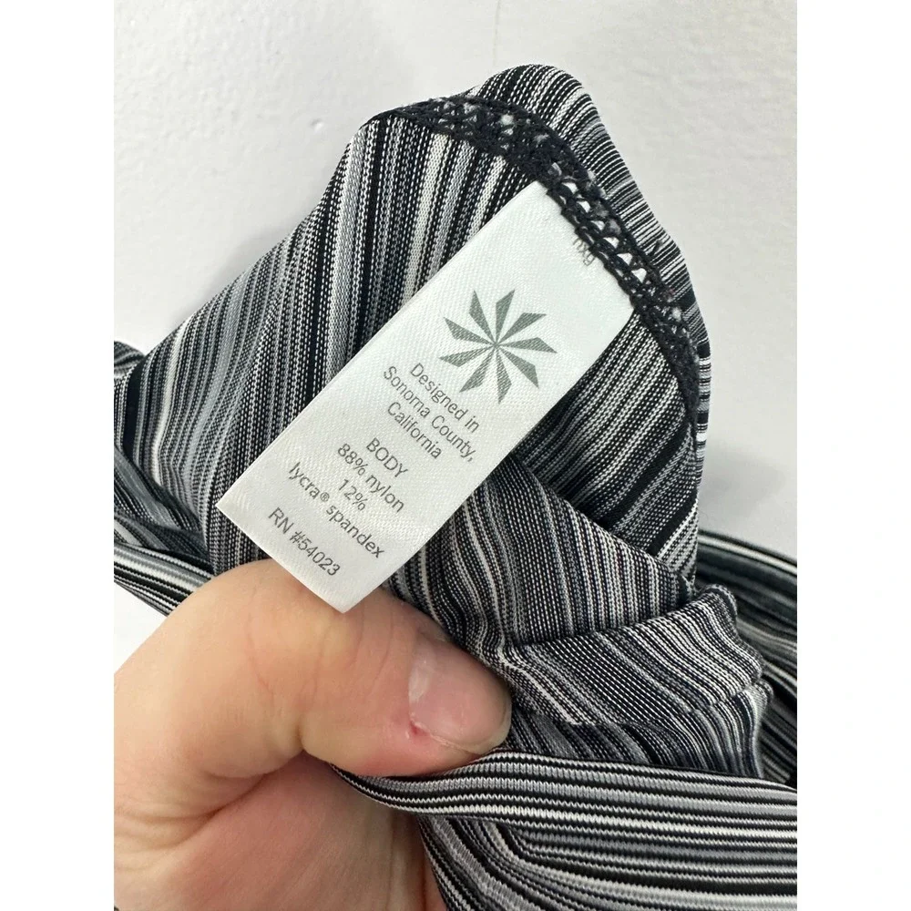 Athleta Chaturanga Leggings Space Dye‎ Black Grey Womens XS Gym Athleisure Yoga
